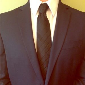 Men’s Van Heusen Black Tie (square design)